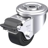 Blickle LER-POEV 60KF-RA Plaatstalen zwenkwiel Wieldiameter: 60 mm Draagvermogen (max.): 120 kg 1 stuk(s)