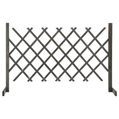 VidaXL Tuinlatwerk 120x90 cm massief vurenhout grijs