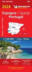 Wegenkaart - landkaart 734 Spanje en Portugal 2024 | Michelin