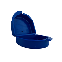 Gebitsbakje voor Protheses, Beugels, Bitjes - Blauw - Medium