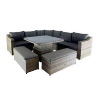 Dining hoekset Palm Springs Almond Taupe - Oosterik home