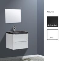 Badkamermeubelset Sanilux Senza Stone 60x47x50 cm Hoogglans Wit