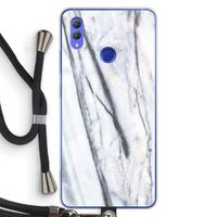 Gestreepte marmer: Honor Note 10 Transparant Hoesje met koord