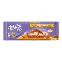 Milka Chocoladereep Hazelnoot Karamel - 300 gram - thumbnail