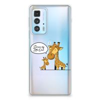 Motorola Edge 20 Pro Telefoonhoesje met Naam Giraffe - thumbnail