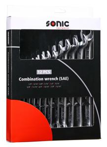 Ringsteeksleutelset (SAE) 12-dlg. 601204