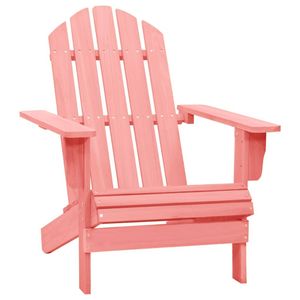 vidaXL Tuinstoel Adirondack massief vurenhout roze