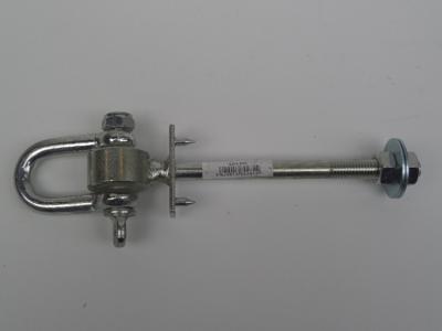 Gelagerde harpsluiting m12x140, elektrolitisch verzinkt totale lengte 225 mm - Hermic