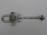 Gelagerde harpsluiting m12x140, elektrolitisch verzinkt totale lengte 225 mm - Hermic