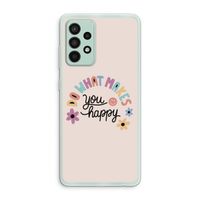 Happy days: Samsung Galaxy A52s 5G Transparant Hoesje