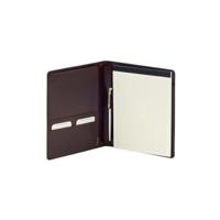 Schrijfmap van der spek a5 buffelleer bruin