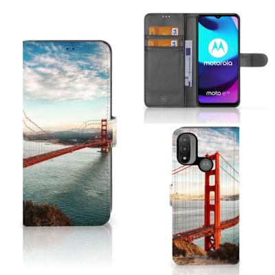 Motorola Moto E20 | E30 | E40 | Flip Cover | Golden Gate Bridge