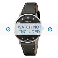 Horlogeband Boccia 3259-02 Leder Grijs 18mm - thumbnail