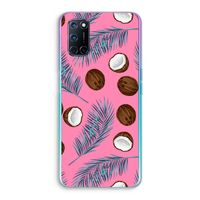 Kokosnoot roze: Oppo A72 Transparant Hoesje
