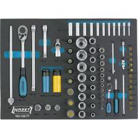 Hazet 163-138/77 Dopsleutelset Metrisch 1/4 (6.3 mm), 1/2 (12.5 mm) 77-delig