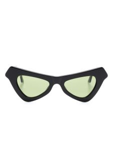 Marni Eyewear lunettes de soleil Fairy Poolà logo gravé - Noir