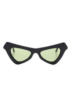 Marni Eyewear lunettes de soleil Fairy Poolà logo gravé - Noir