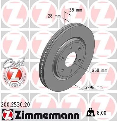Remschijf Coat Z 200253020