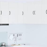 Keukenkast aan de muur met plank Hoogglans wit 57 x 57 x 80 cm Keukenkast aan de muur met plank Hoogglans wit 57 x 57 x 80 cm