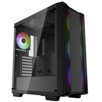 DeepCool CC560 Midi-tower PC-behuizing Zwart 4 voorgeïnstalleerde LED-ventilators