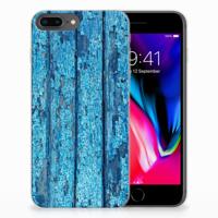 Apple iPhone 7 Plus | 8 Plus | Bumper Hoesje | Wood Blue