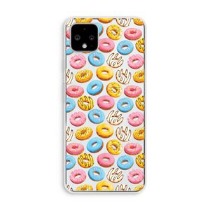 Pink donuts: Pixel 4 XL Transparant Hoesje
