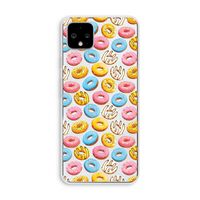 Pink donuts: Pixel 4 XL Transparant Hoesje