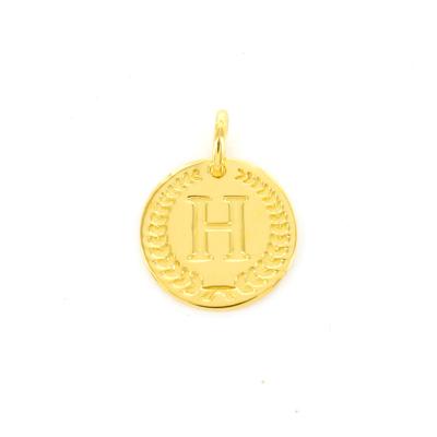 Imotionals Ronde Kettinghanger Letter H Goud