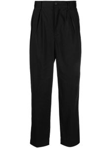 White Mountaineering pantalon fuselé à plis marqués - Noir