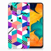 Samsung Galaxy A30 | TPU Hoesje | Blokken Kleurrijk