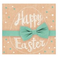 20x Pasen thema tafel servetten Happy Easter thema 25 x 25 cm