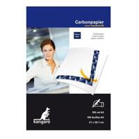 Carbonpapier/transferpapier/overtrekpapier blauw A4 - 100x vellen - overtrekvellen