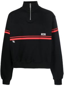 GCDS sweat en coton à logo imprimé - Noir