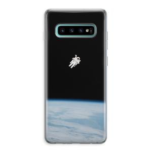 Alone in Space: Samsung Galaxy S10 Plus Transparant Hoesje