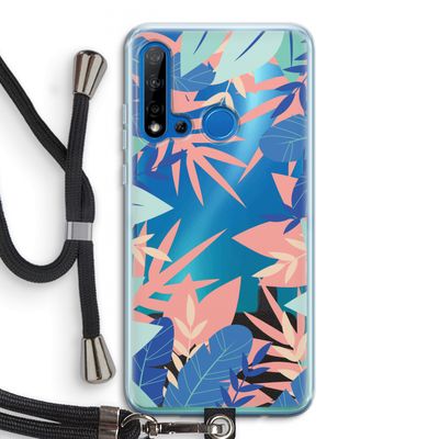 Tropisch: Huawei P20 Lite (2019) Transparant Hoesje met koord