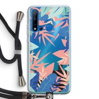 Tropisch: Huawei P20 Lite (2019) Transparant Hoesje met koord