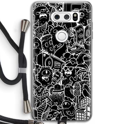 Vexx Black City : LG V30 Transparant Hoesje met koord