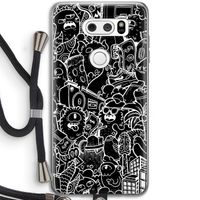 Vexx Black City : LG V30 Transparant Hoesje met koord