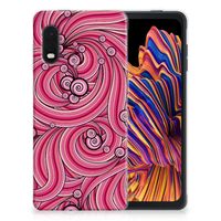 Samsung Xcover Pro Hoesje maken Swirl Pink - thumbnail