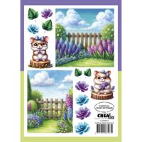 Crealies • cutting sheets papierblok lente b 8 vellen