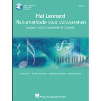 Hal Leonard Pianomethode voor volwassenen 2 Lessen, solo's, techniek & theorie met audio online