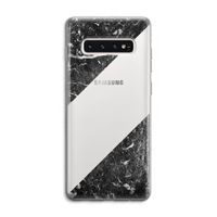 Zwart marmer: Samsung Galaxy S10 4G Transparant Hoesje