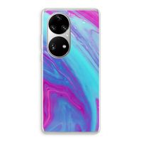 Zweverige regenboog: Huawei P50 Pro Transparant Hoesje