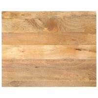 Tafelblad rechthoekig 100x80x3,8 cm massief mangohout