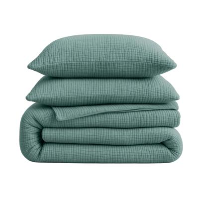 Wasbaar Lazy Dekbed Zonder Overtrek - Zonder Overtrek - Katoen Mousseline - Groen - Dekbed-Discounter.nl Wasbaar Lazy Dekbed Zonder Overtrek - Zonder Overtrek - Katoen Mousseline - Groen - Dekbed-Discounter.nl