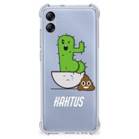 Samsung Galaxy A04e Stevig | Bumper Hoesje | Cactus Poo