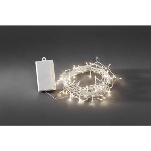 Konstsmide 3719-103 Lichtketting met batterijen Buiten werkt op batterijen Aantal lampen 128 LED Warmwit Verlichte lengte: 12.8 m