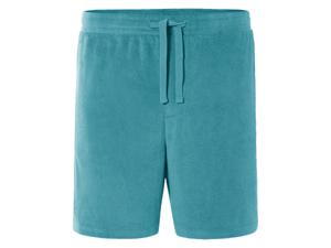 LIVERGY Badstof heren short (Turquoise, XXL)
