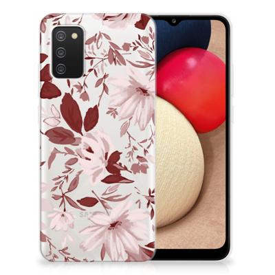 Smartphone hoesje Samsung Galaxy A02s Watercolor Flowers