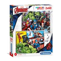 Clementoni puzzel the avengers, 2x60st.